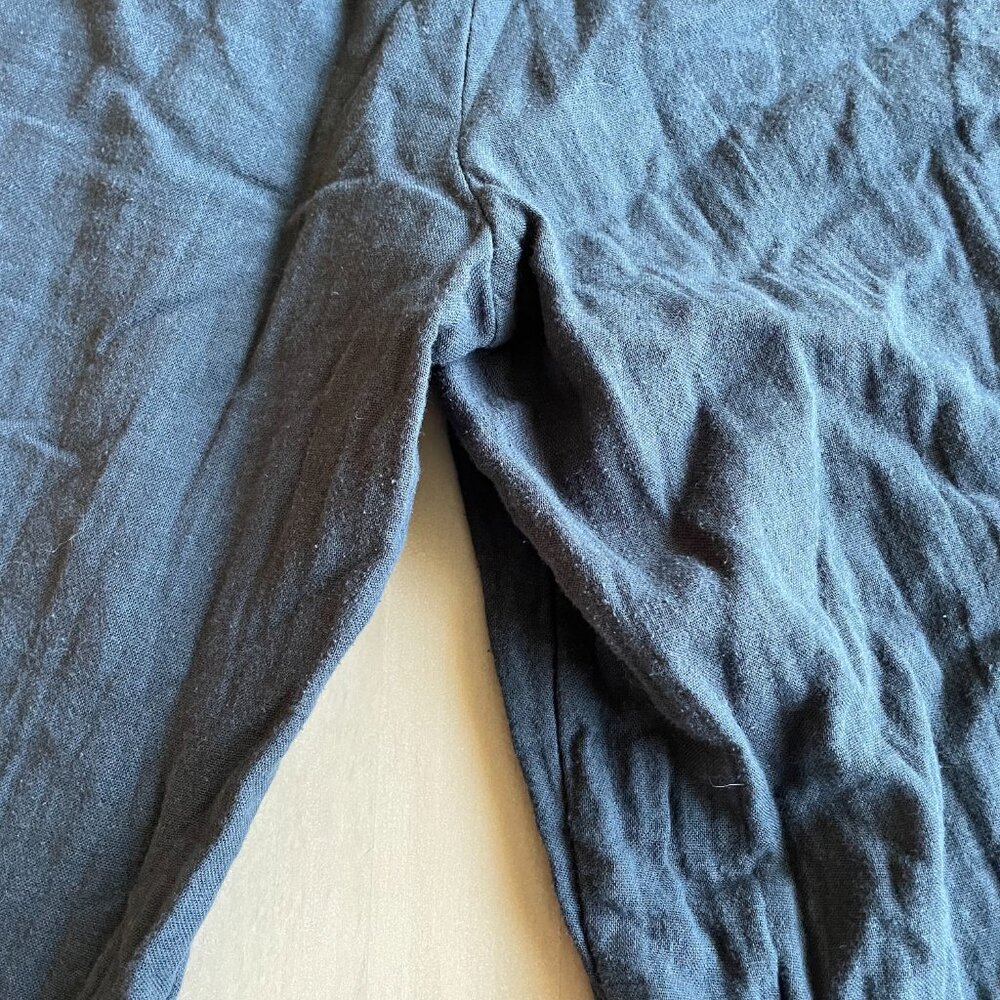 Pact 100% Organic Cotton Women's Coastal Double Gauze Wide Leg Pant, Blue - XL - Picture 9 of 12